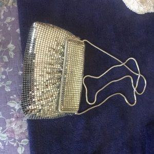 Silver sparkle mess dress bag